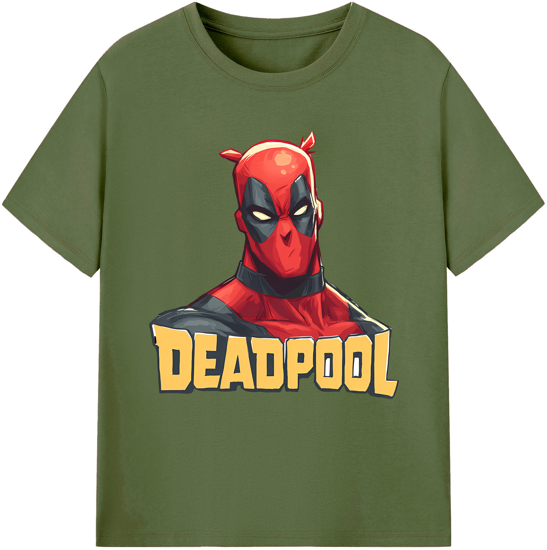 （画像用） Deadpool デッドプール 綿100％半袖Tシャツ（フロントプリント）